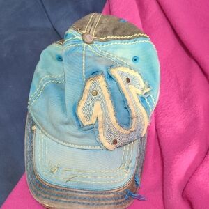 True Religion Distressed Blue Cap